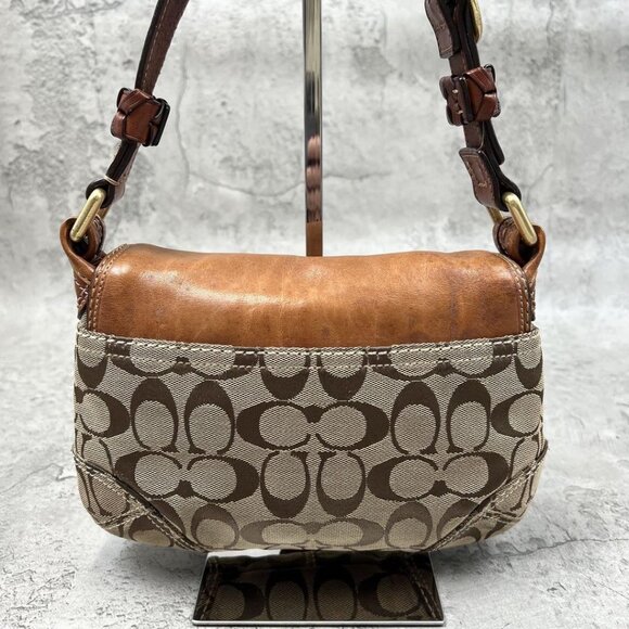 COACH SOHO Flap Legacy Signature Hand Bag - Picture 3 of 16